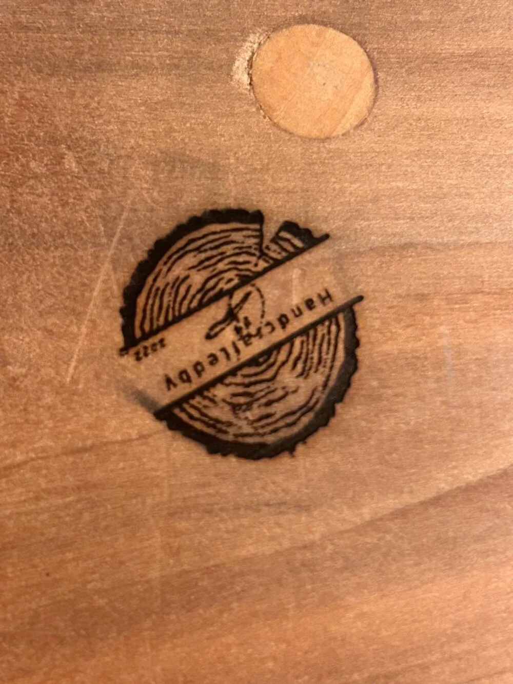 Artisan Live Edge Wooden Tray With Handles